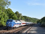 MNR Train # 857 passes by on Track 1 as it heads up to Poughkeepsie